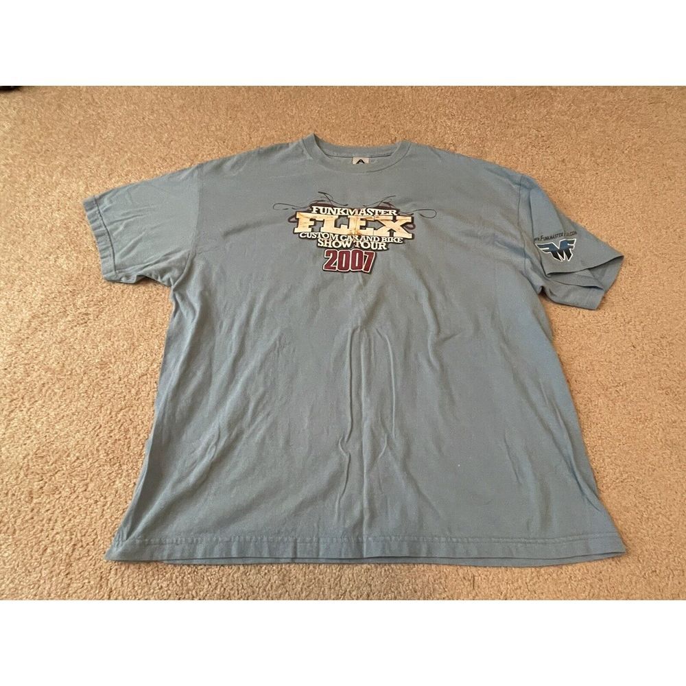 Vintage 90s FUNKMASTER FLEX hip Hop Music T-shirt XXL Ford 2XL AAA tee